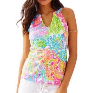 Lilly Pulitzer Lover's Coral Arya Top